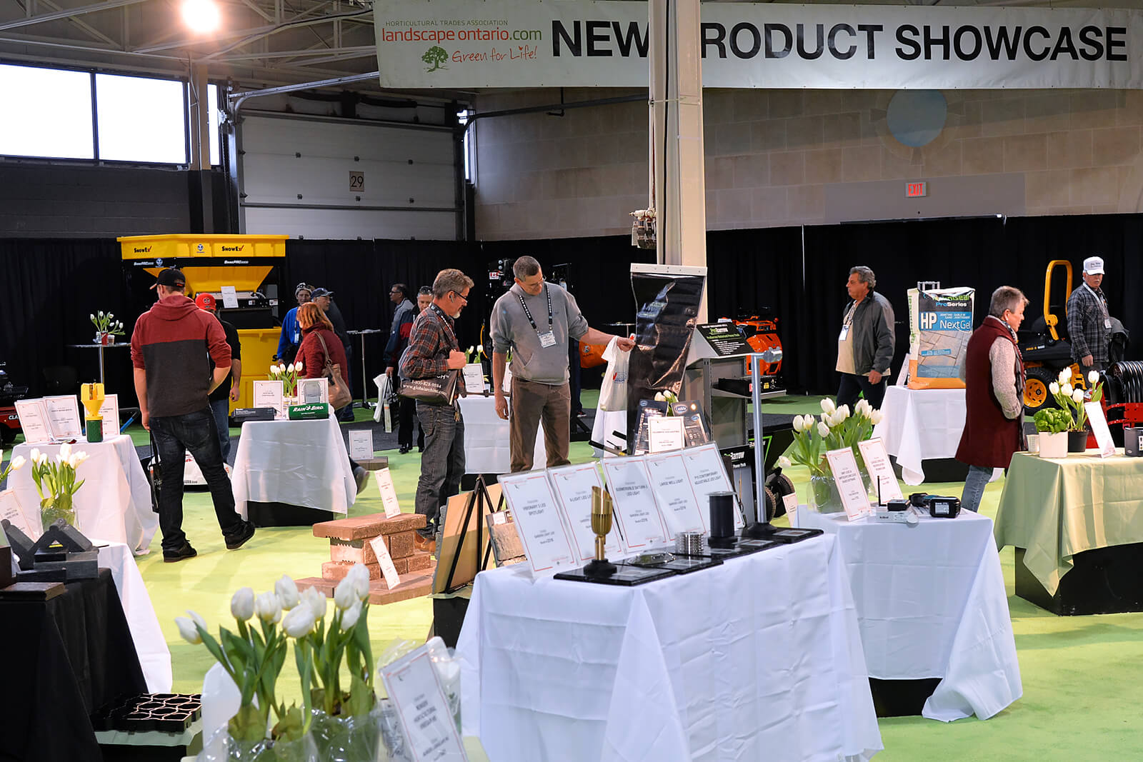 new products area at a trade show